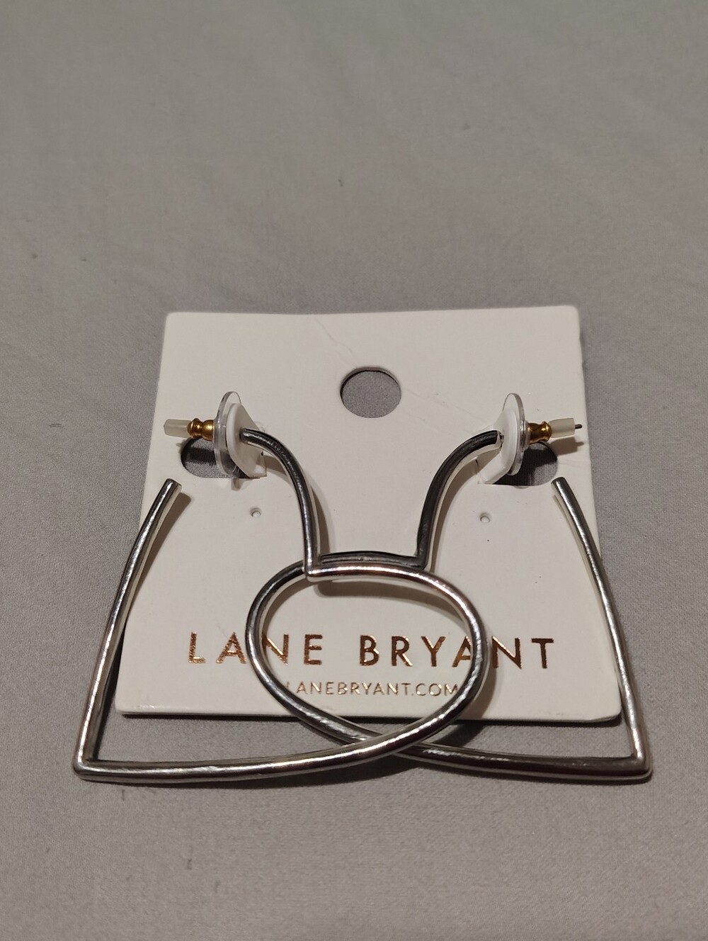 Silver Heart Hoop Earrings